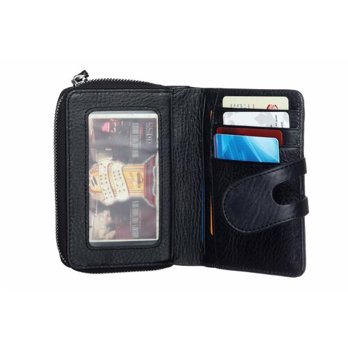 фото Кошелек 30-112-черный, фактура матовая, черный наталья зруйнованая