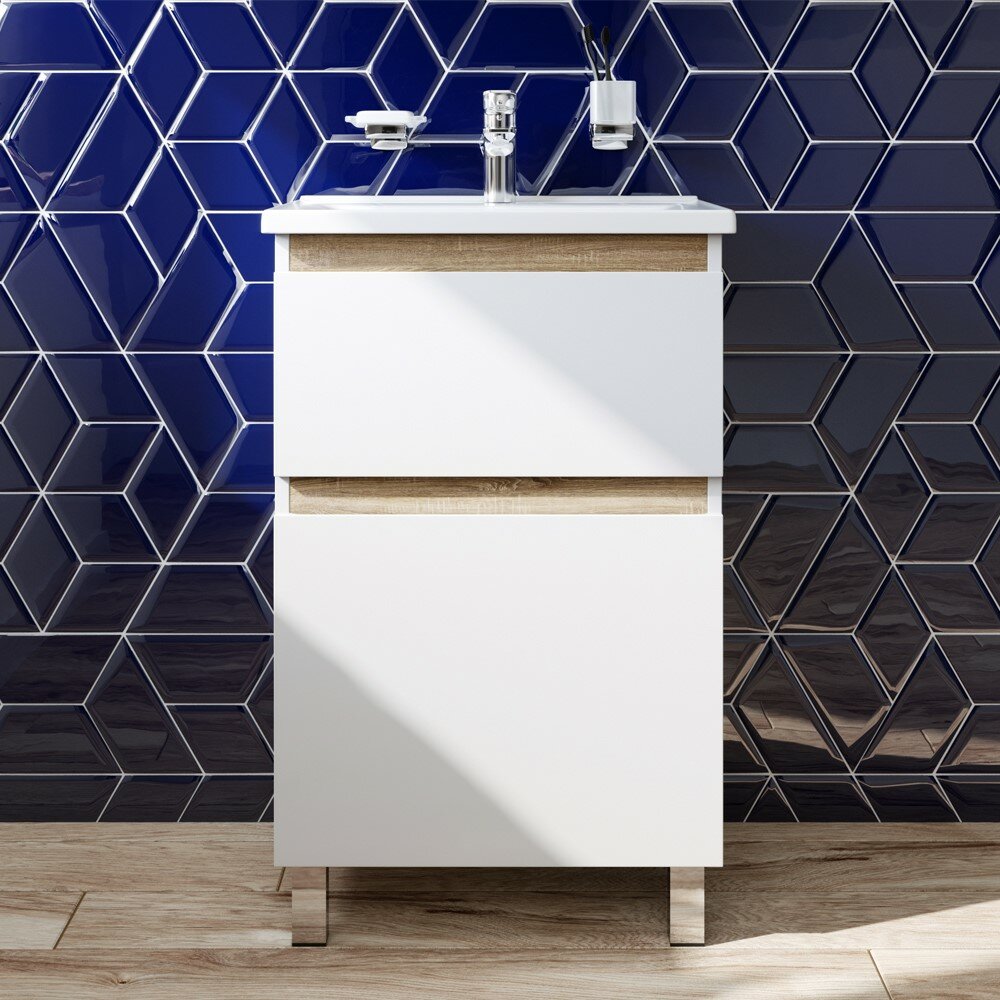 фото Am.Pm Тумба для комплекта AM.PM X-Joy 55, напольная, белый глянец