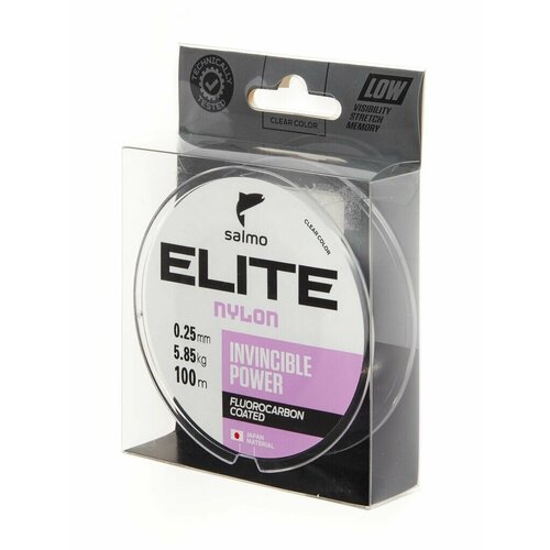 фото Леска монофильная salmo elite fluoro coated nylon 100/025