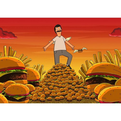 Плакат Bobs Burgers, Закусочная Боба №20, A2 металлический плакат с изображением клуба бара настенная пещера ретро декор для гаража оловянные плакаты с вывесками