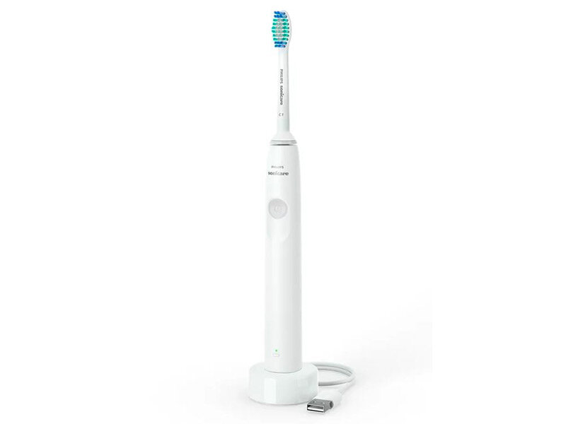 Philips Sonicare эл. зубная щётка 1100 Power HX3641/02 Цвет: белый - фотография № 10