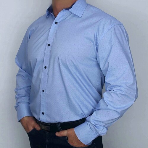 фото Рубашка palmary leading, размер 3xl, голубой, синий