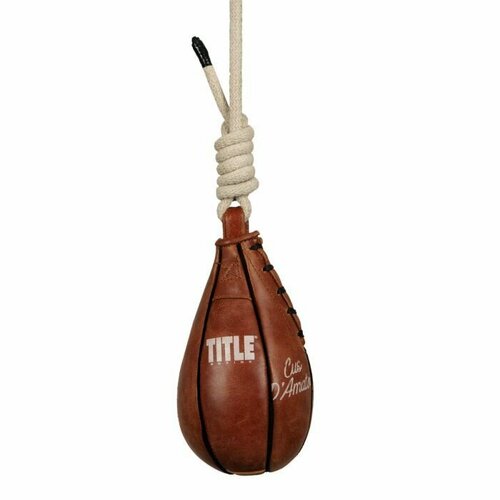 Груша для отработки защиты TITLE Cus DAmato Genuine Leather Slipping Bag коричневый