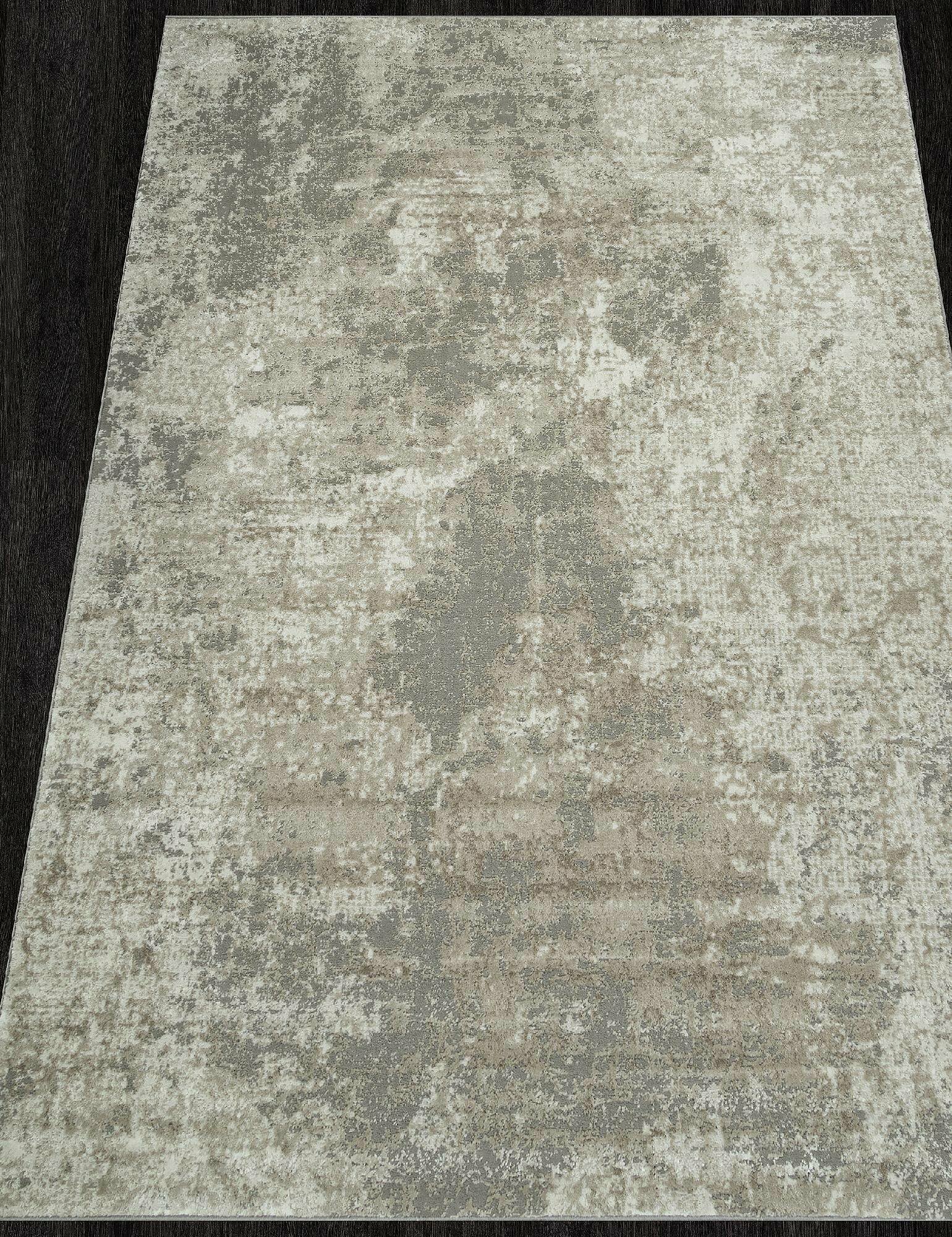 Ковер на пол в гостиную в спальню 80х150 см бежевый современный ворс 10 мм 309418 KoverVDom