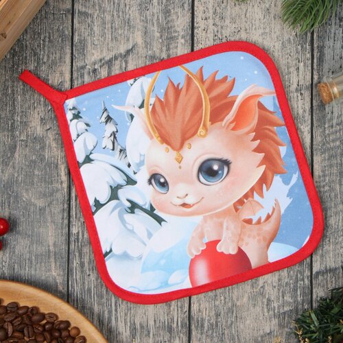 Прихватка Этель Веселья и радости 19х19 см 100 хл ватин 250 гм2 329₽