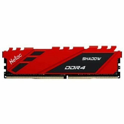 Netac Память DIMM DDR4 8Gb PC21300 2666MHz CL19 Shadow red 1.2V NTSDD4P26SP-08R