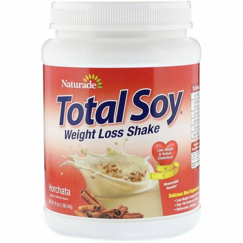 Naturade, Total Soy, коктейль для похудения, орчата, 540 г (1,2 фута)