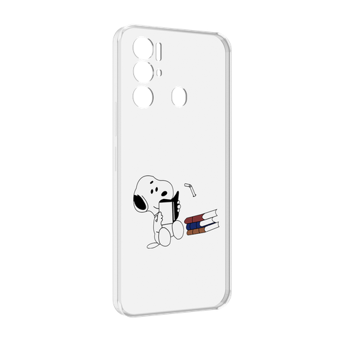 Чехол MyPads собака-с-книжками для Tecno Pova Neo 4G задняя-панель-накладка-бампер чехол mypads гавайская собака для tecno pova neo 4g задняя панель накладка бампер