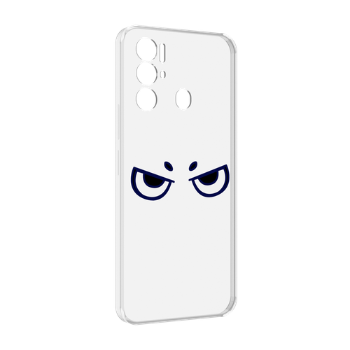 Чехол MyPads злые-глазки для Tecno Pova Neo 4G задняя-панель-накладка-бампер
