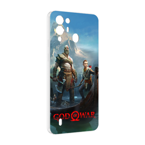 Чехол MyPads God Of War Кратос Атрей для Blackview A55 Pro задняя-панель-накладка-бампер