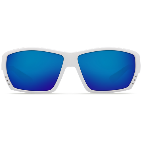 Costa Del Mar Tuna Alley (580 GLS WHITE BLUE MIRROR) поляризованные солнцезащитные очки tuna alley costa del mar