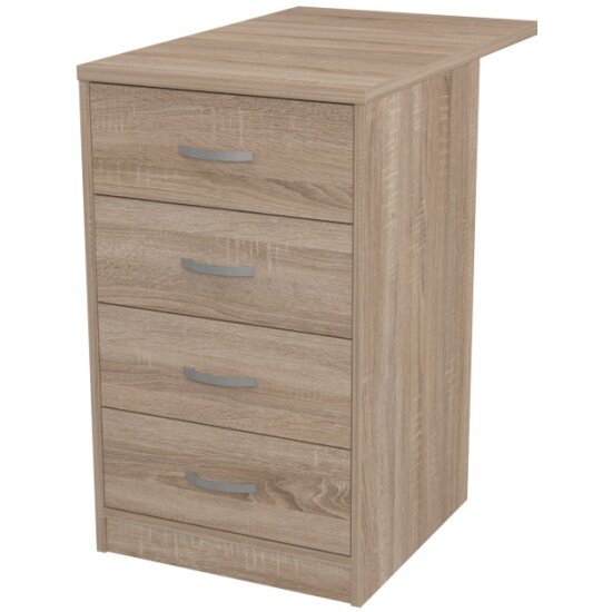 фото Тумба МЕБ-ФФ приставная ТС-27+С28 цвет Дуб Сонома 45/73/76