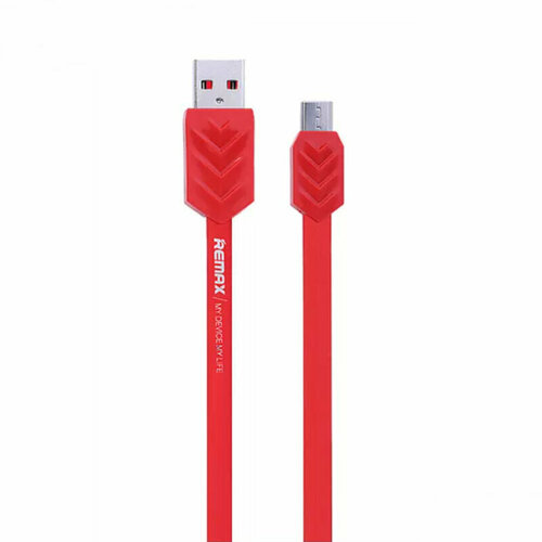 USB Дата-кабель Remax Fishbone Micro USB 1м (красный) дата кабель fishbone usb 8 pin 3а 1м красный