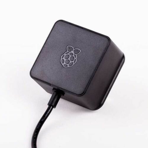 Блок питания Raspberry Pi Official USB-C Power Supply для Raspberry Pi 4 5.1В/3А 15.3Вт длина кабеля 15м 2-контактная евровилка черный (187-3425