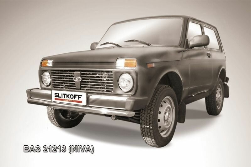 Защита переднего бампера d57 Lada Niva 21213 3-дверная (1993-2023)