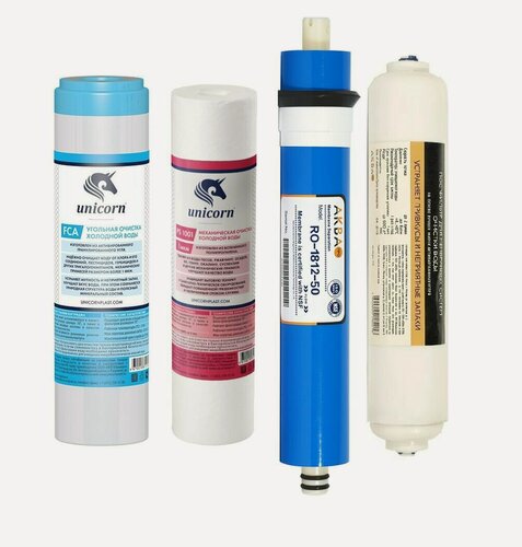 Изображение товара Комплект картриджей 4 ступени для моделей фильтров обратного осмоса atoll a-450 std, a-460e