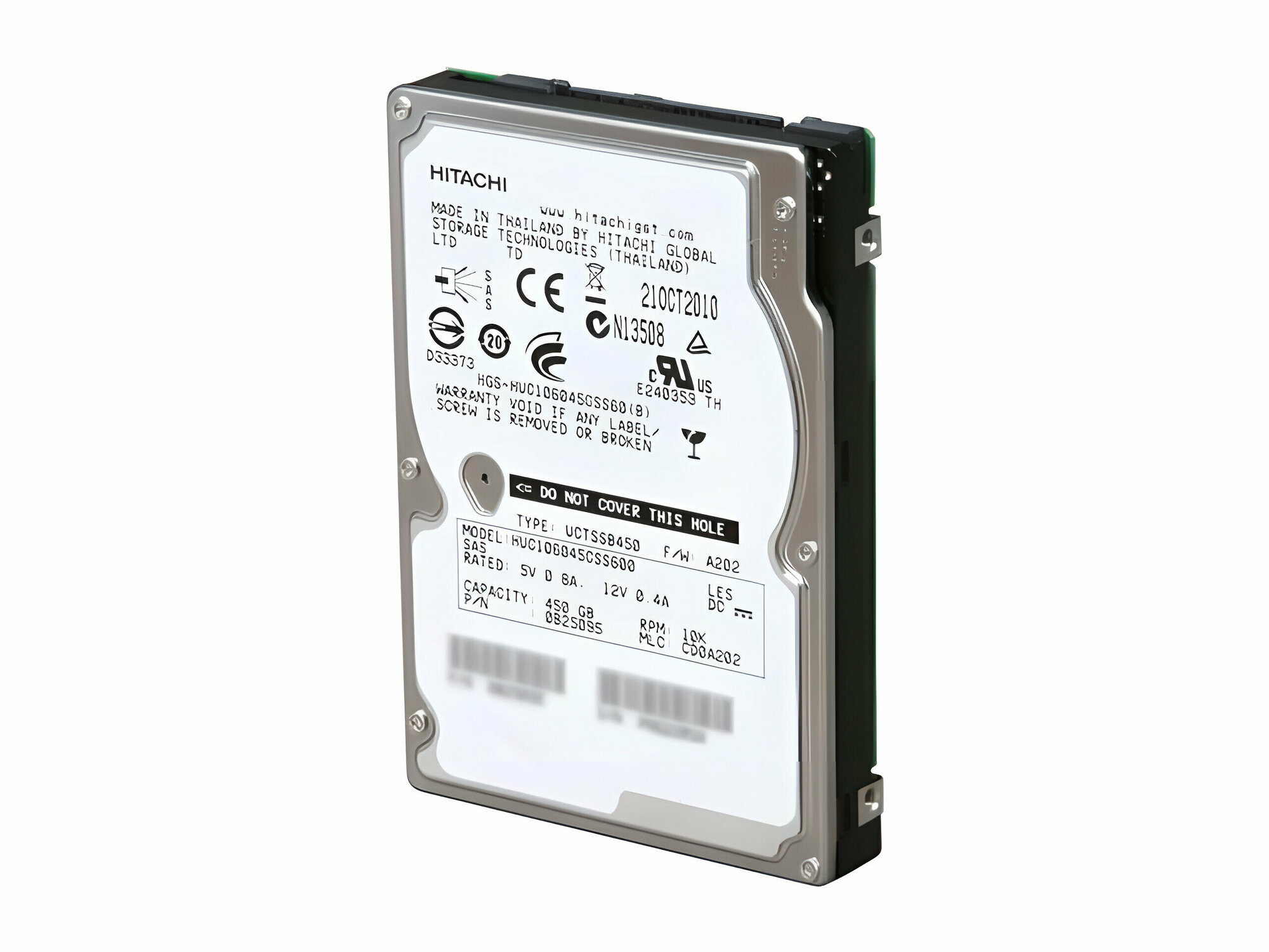 Жесткий диск HDD 2.5" 147Gb, SAS, Hitachi, 10000rpm, 64Mb, Ultrastar C10K300 (HUC103014CSS600)