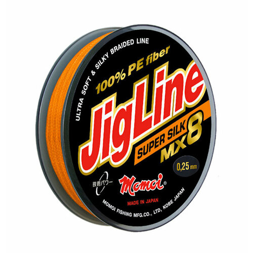 Плетеный шнур Jigline MX8 Super Silk, 0,16 мм/13,0 кг, Хаки, 100 м