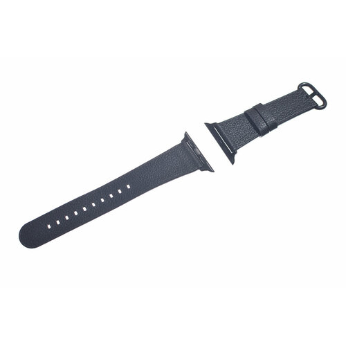 Ремешок для Apple Watch Leather With Buckle 42/44mm черный черный, черный