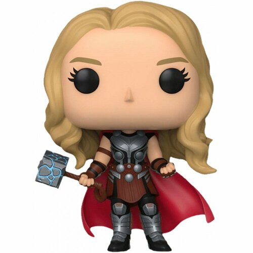 Фигурка Funko головотряс Thor: Love and Thunder - POP! - Mighty Thor (Metallic) (Exc) 65012 коллекционная фигурка funko pop marvel thor love and thunder ravager thor exc фигурка фанко поп марвел тор из фильма тор любовь и гром