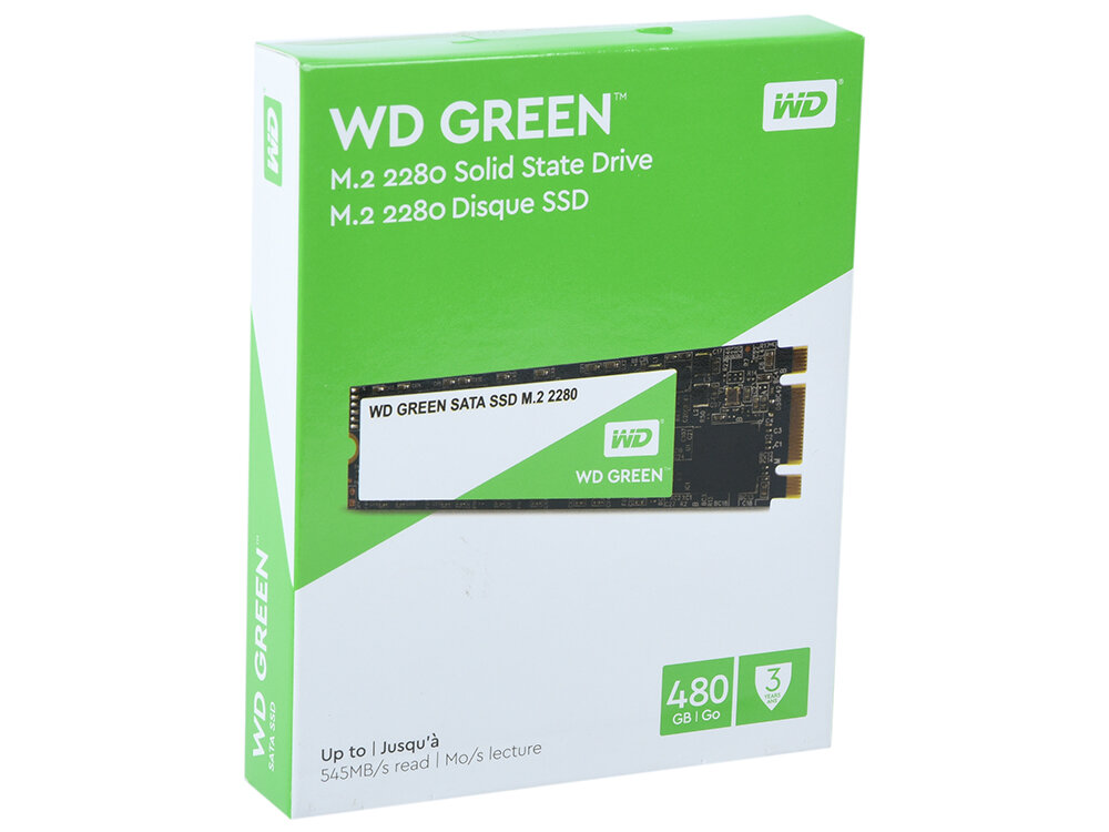Накопитель SSD WD Original SATA III 480Gb WDS480G2G0B Green M.2 2280 Western Digital - фото №18