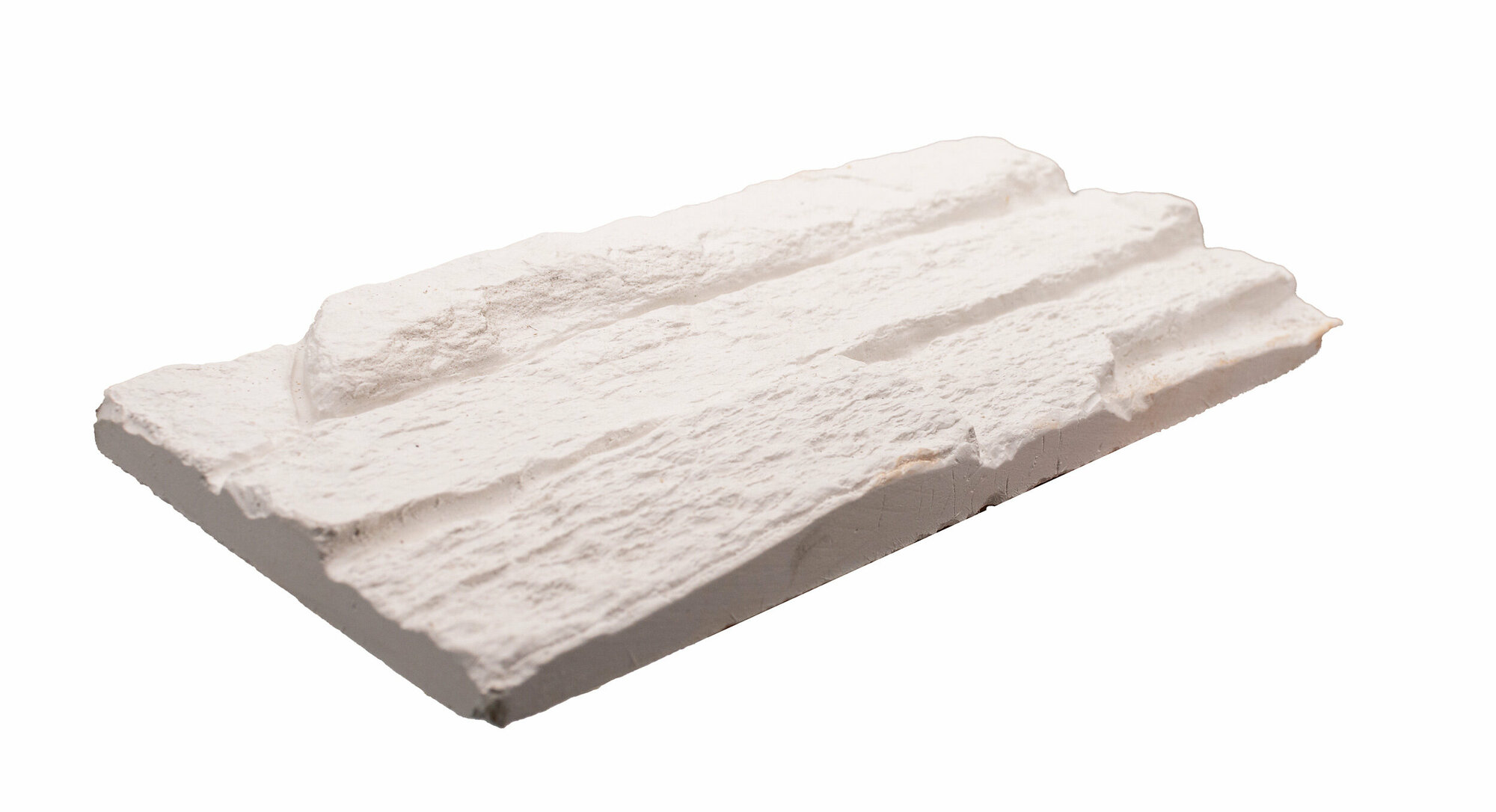 Декоративная гипсовая плитка White Hills Каскад Рейндж белый А230-00, в упак 0,39м2