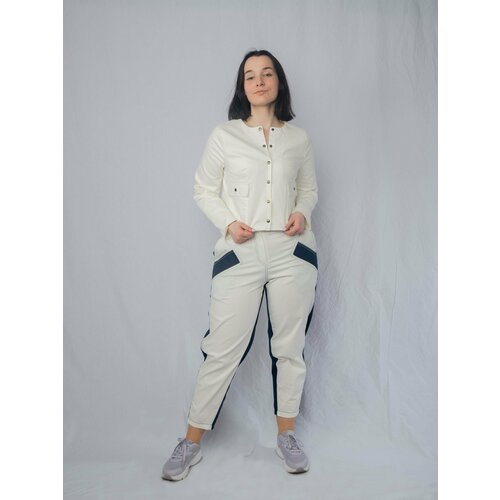 фото Брюки стильновъ, размер 44/52, белый