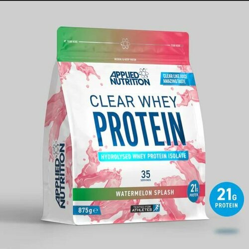 Протеин Applied Nutrition Clear Whey Protein Арбузный Всплеск 875 гр протеиновый коктейль молочный шоколад prime kraft whey protein 500 г