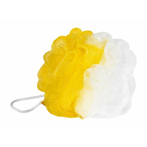 Мочалка для тела Morning, babe Мочалка-шар Бело-желтая