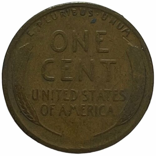 США 1 цент 1925 г. (Wheat Penny, Линкольн) сша 1 цент 1957 г wheat penny линкольн