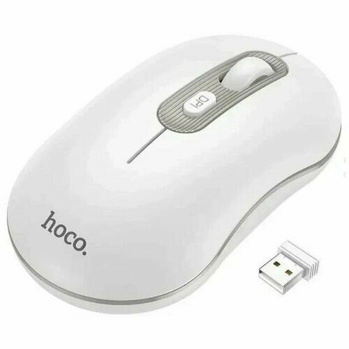 Мышь Hoco GM21 беспроводная 24 оптическая 1600 dpi белая 99600₽