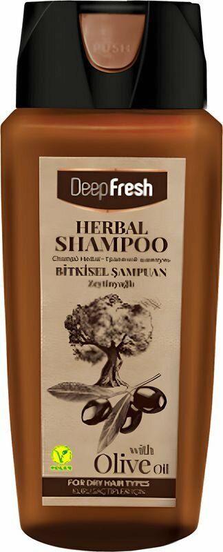 Травяной шампунь Deep Fresh для сухих волос с экстрактом оливкового масла, 500 мл.