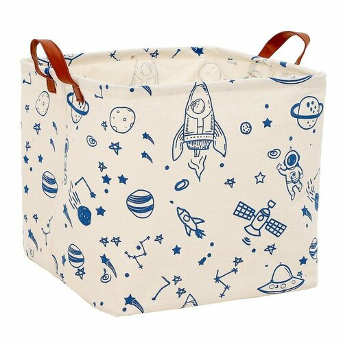 Корзинка для игрушек В космосе 30х30х30 см 898₽