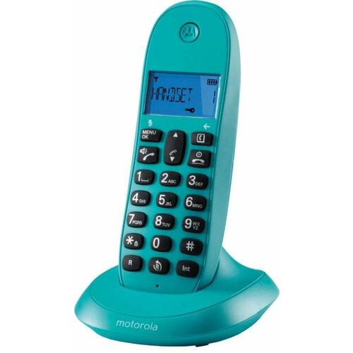 РТелефон Dect Motorola C1001LB бирюзовый АОН 3492₽
