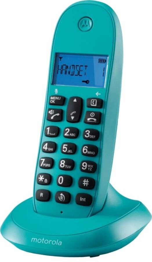 Р/Телефон Dect Motorola C1001LB+ бирюзовый АОН