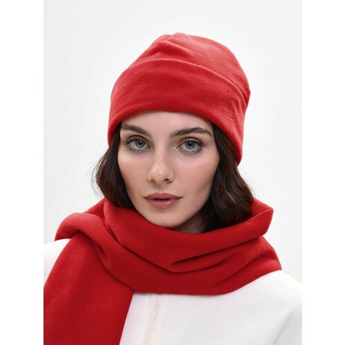 фото Шапка бини mom №1, размер 52-58, красный