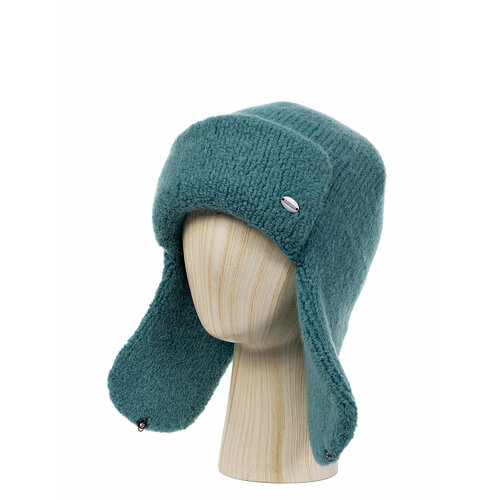 фото Шапка ушанка labbra зимняя, утепленная, размер 57, зеленый