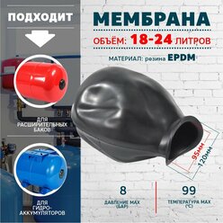 Мембрана для гидроаккумулятора и расширительного бака "Thermofix" 18-24 л.