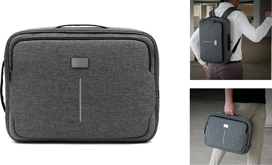 Рюкзак-трансформер Brand Charger Specter Hybrid для ноутбука 16'', серый