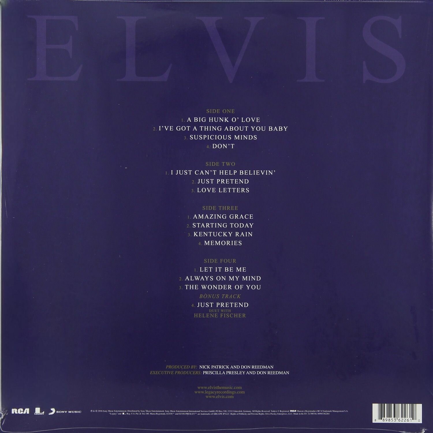THE WONDER OF YOU LP + CD RCA Records - фото №2