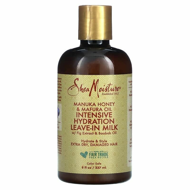 SheaMoisture, Несмываемое молочко для интенсивного увлажнения с экстрактом инжира и маслом баобаба, 237 мл