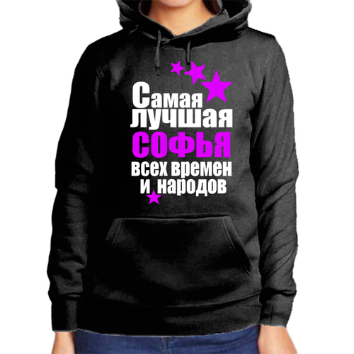 фото Худи, размер xl, черный нет бренда