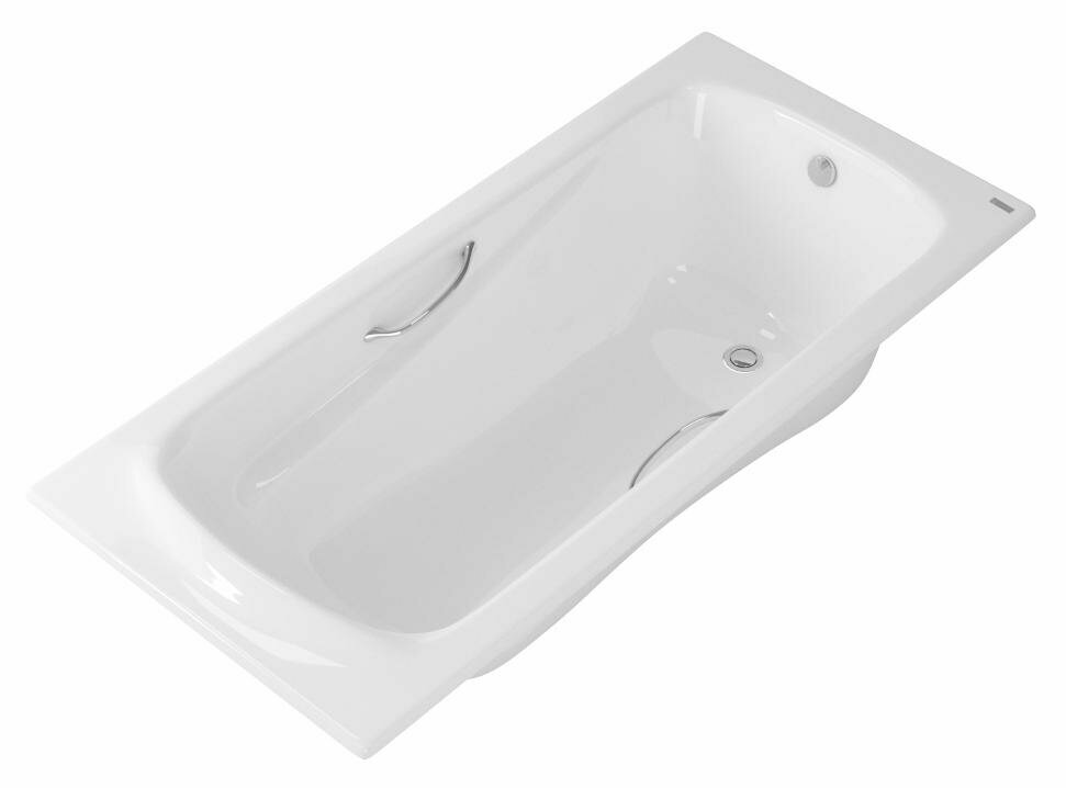 фото Чугунная ванна Owl 1975 Strand 180x80 с ручками