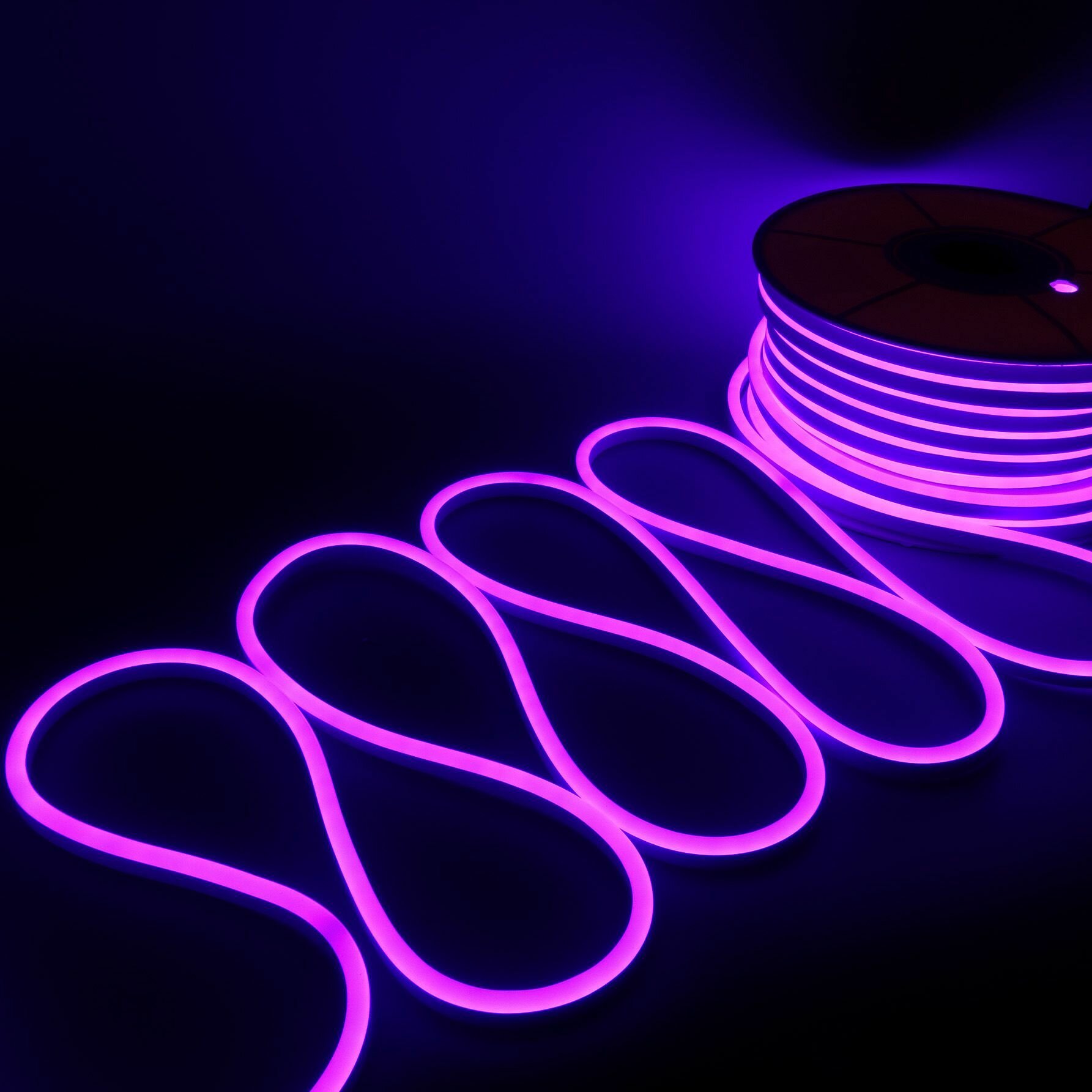 Гибкий неон 220в, LUX 8х16, 144 Led/m,11W/m, фиолетовый, 5 метров - фотография № 10