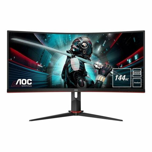 Монитор 34 AOC CU34G2X черный, красный, черный