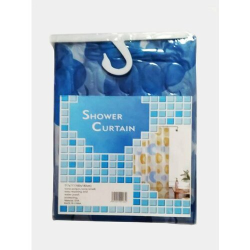 Штора для ванной комнаты 3D, 180 х 180 см Цвет Серый