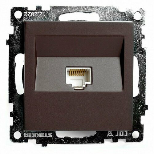 Розетка Ethernet RJ-45 без рамки Mebelion Катрин 49023 238₽