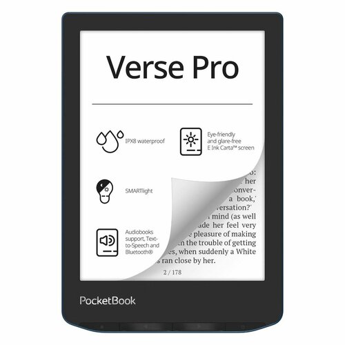 Электронная книга PocketBook 634 Verse Pro Black PB634 20999₽
