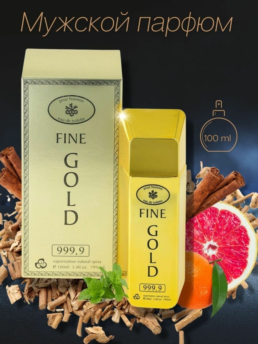 KPK parfum Fine Gold / КПК-Парфюм Слиток Золото Туалетная вода мужская 100 мл