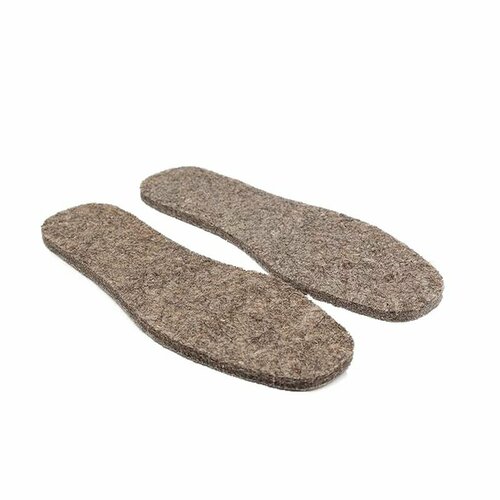 Стельки войлок мягкий след из шерсти универс. размер с влагоустойчивой подложкой